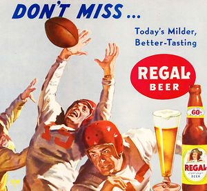 regal beer football ad row1