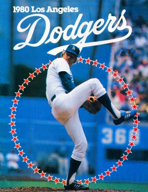 Retro 80s LA Dodgers Pitcher Cover Art