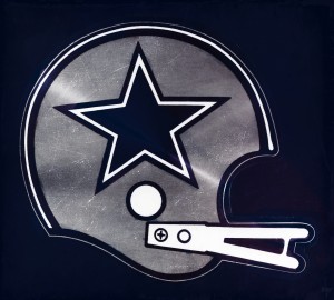 Retro Dallas Cowboys Helmet Art Print