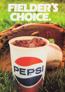 Retro Pepsi Baseball Ad