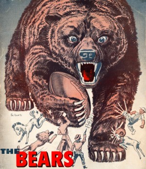 retro remix posters chicago bears vintage nfl art