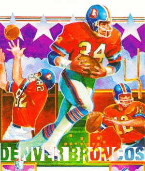 retro remix sports posters row one denver broncos art