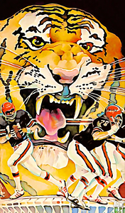 Retro Cincinnati Bengals Wall Art