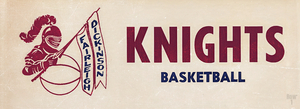Retro FDU Knights Basketball Art