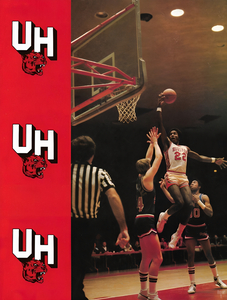 Retro Clyde Drexler Houston Cougars Basketball Art