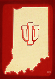 Retro Indiana IU Viewfinder Slide Art