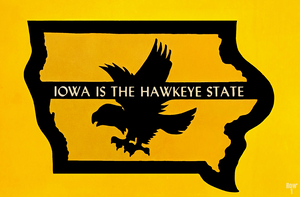 Iowa is the Hawkeye State 