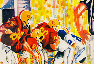 Retro Sixties Iowa State Football Art
