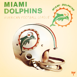 Retro Miami Dolphins Helmet Art