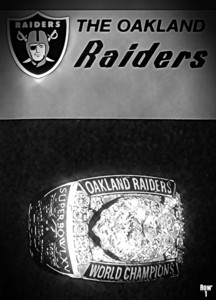 Retro Oakland Raiders Super Bowl XV Ring Art