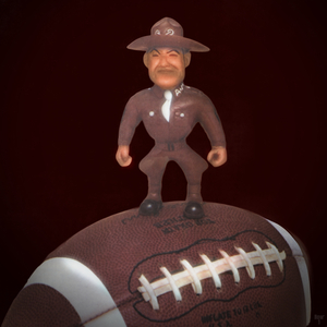 Retro Ol Sarge Standing on Football Art