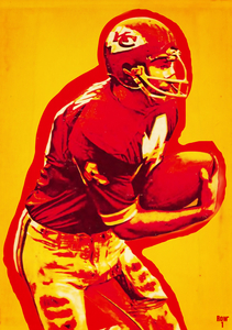 Retro Kansas City Chiefs 70s Art Remix
