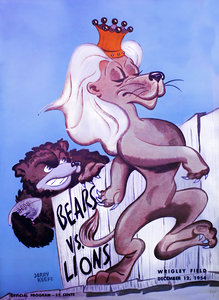 1954 Detroit Lions vs. Chicago Bears Art