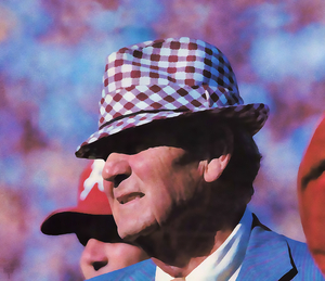 Alabama Bear Bryant Watercolor Art