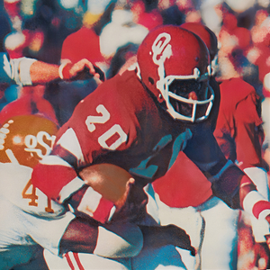 Seventies Billy Sims Oklahoma Football Art