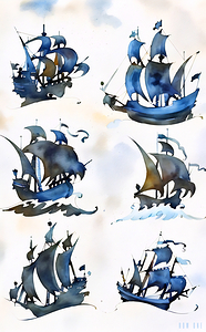 ships silhouettes 1928