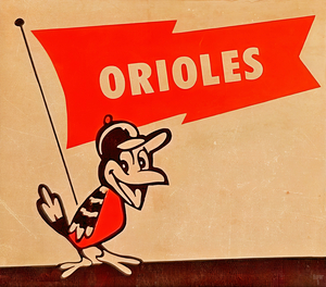 Sixties Baltimore Orioles Flag Art