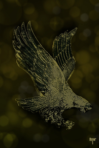 Southern Miss Golden Eagle Art