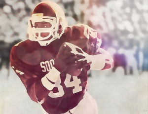 Spencer Tillman Sooner Star Football Art