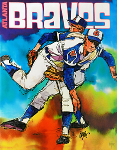 1973 Atlanta Braves Art Remix