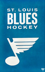 Throwback St Louis Blues Hockey Art