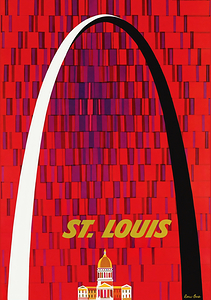 st louis travel poster david klein