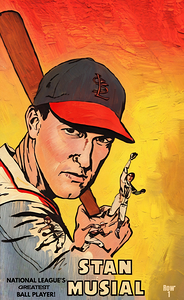 Stan Musial Cartoon Art