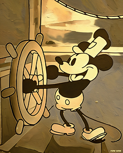 Steamboat Willie Remix Art