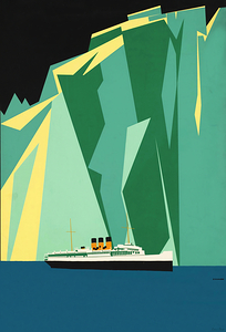 taku glacier alaska vintage travel poster remix.j