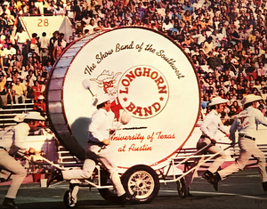 Throwback Seventies Texas Longhorn Band Art