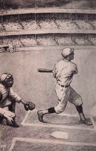 1922 Baseball Art by Thelma Gooch