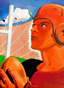 George Henry Mastick Football Art
