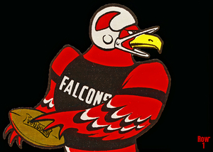Throwback Atlanta Falcons Cartoon Art