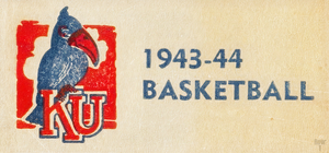 1943 Throwback KU Logo Kansas Basketball Art