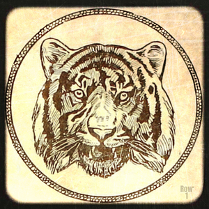 tiger mascot viewfinder slide art