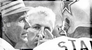 Tom Landry and Roger Staubach Football Photo Art