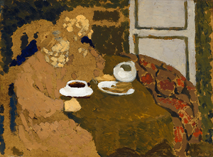 two women drinking coffee vuillard