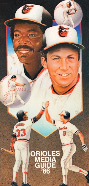 1986 Baltimore Orioles Media Guide Canvas