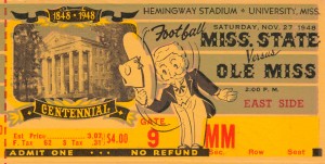 university mississippi football ticket stub metal sign wood print poster art ticket stub collection