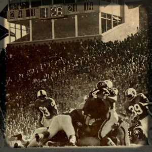 1965 Georgia vs. North Carolina Football Viewfinder Art