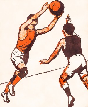 vintage basketball