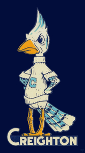 Vintage Creighton Blue Jay Art