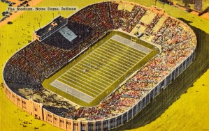 Vintage Notre Dame Stadium Circa 1930