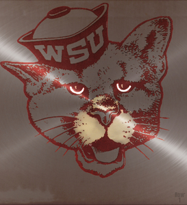 Vintage Washington State Cougar Art