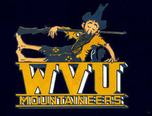 Vintage West Virginia Mountaineer Wall Art