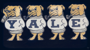 Vintage Yale Bulldog Cartoon Art