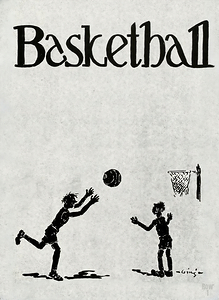 Vintage 1920s Basketball Art