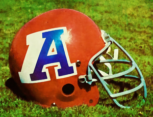 Retro Arizona Wildcats Football Helmet Art