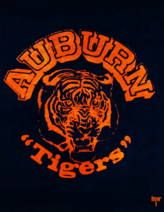 Vintage Auburn Tigers Art Print