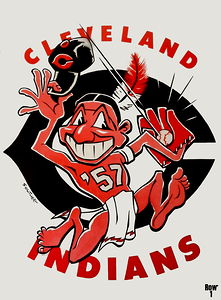 Chief Wahoo Cleveland Indians Art by Bob Southee